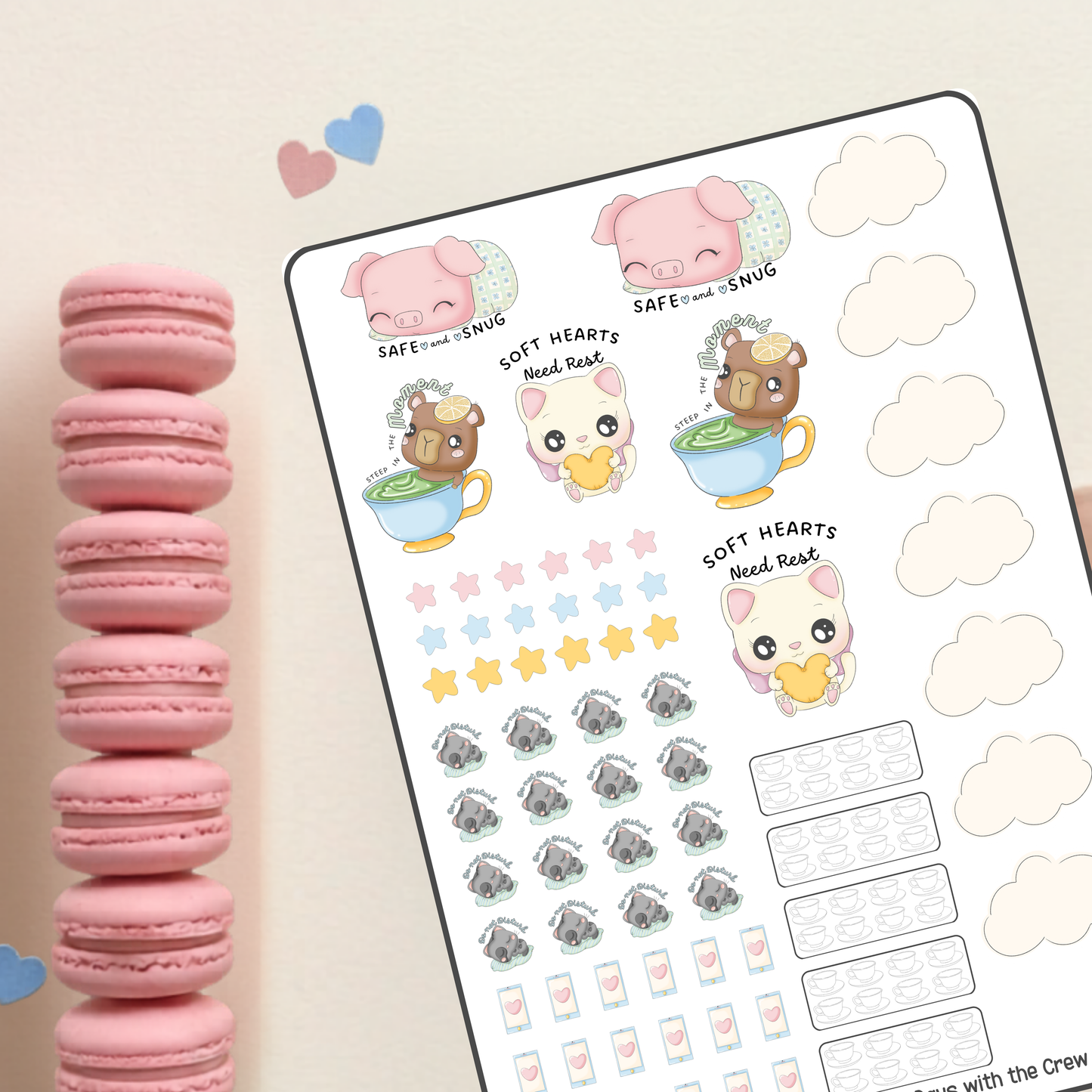 Cozy Days With The Crew Sticker Sheet