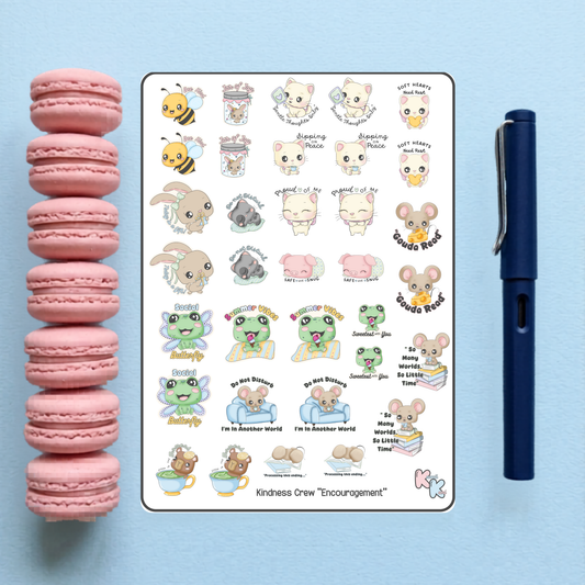 Kindness Crew Encouragement Sticker Sheet