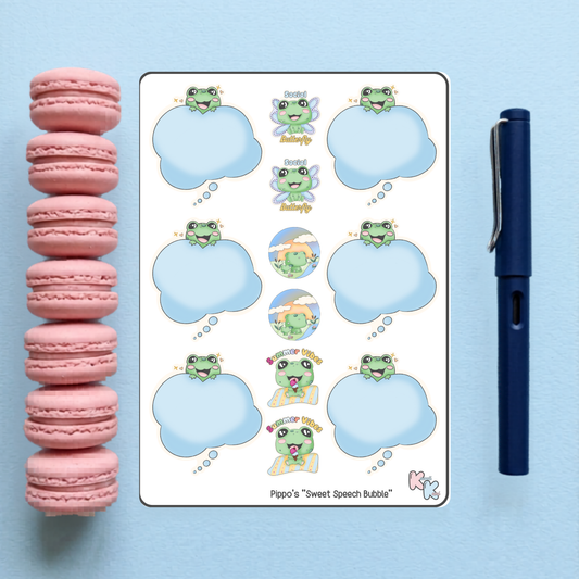 Pippo's Sweet Speech Bubble Sticker Sheet