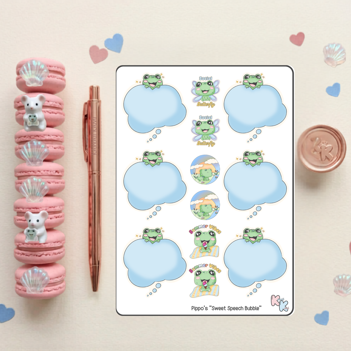 Pippo's Sweet Speech Bubble Sticker Sheet