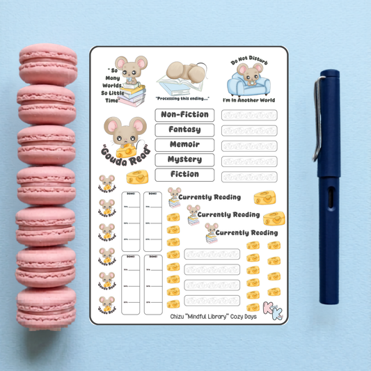 Chizu Mindful Library Cozy Days Sticker Sheet