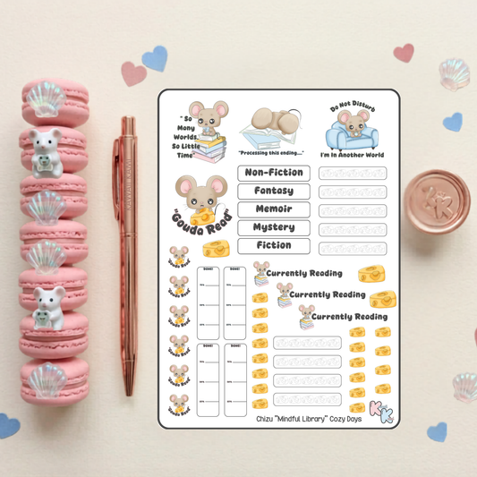 Chizu Mindful Library Cozy Days Sticker Sheet