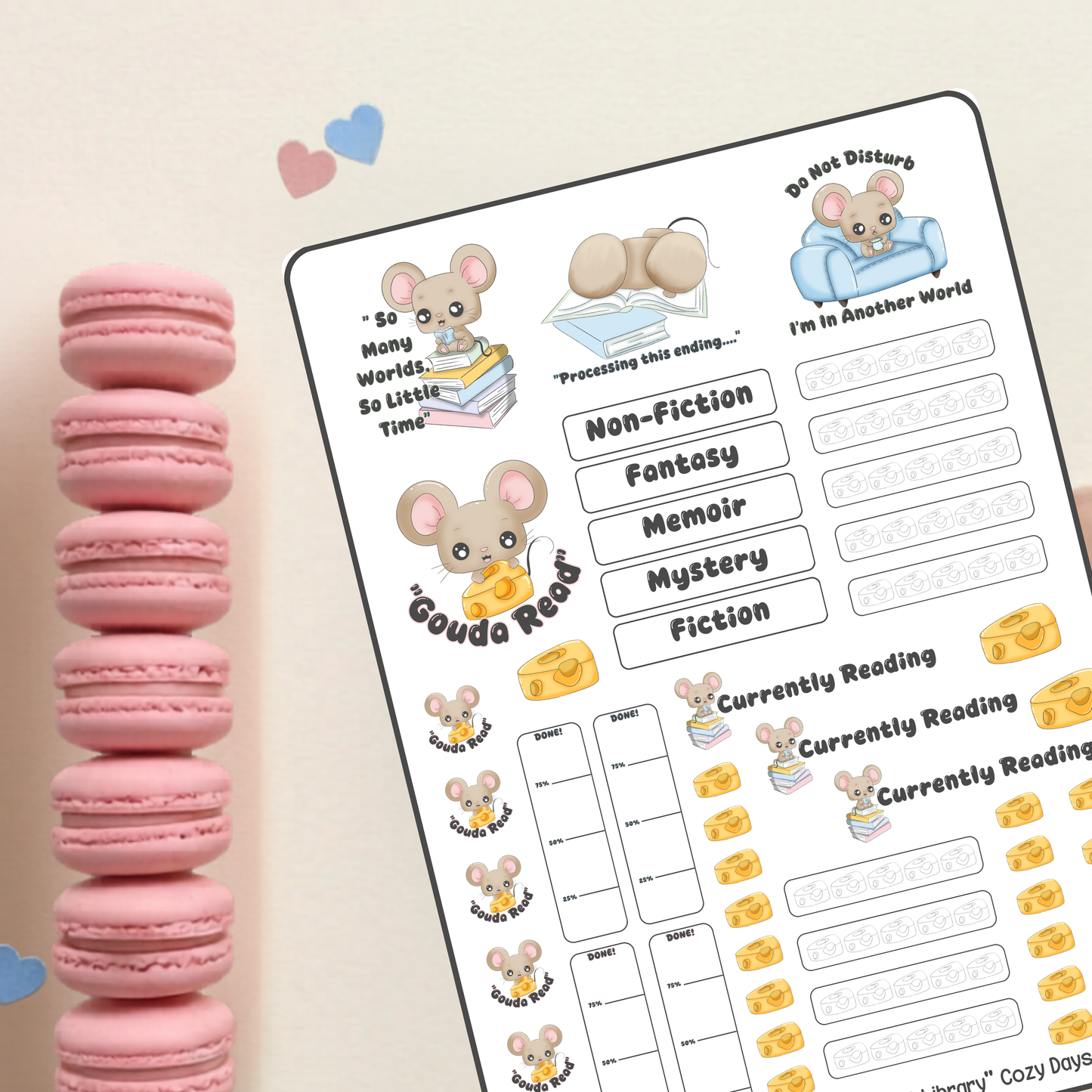 Chizu Mindful Library Cozy Days Sticker Sheet
