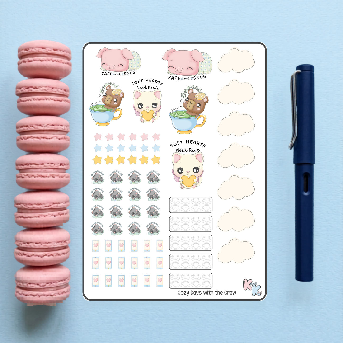 Cozy Days With The Crew Sticker Sheet