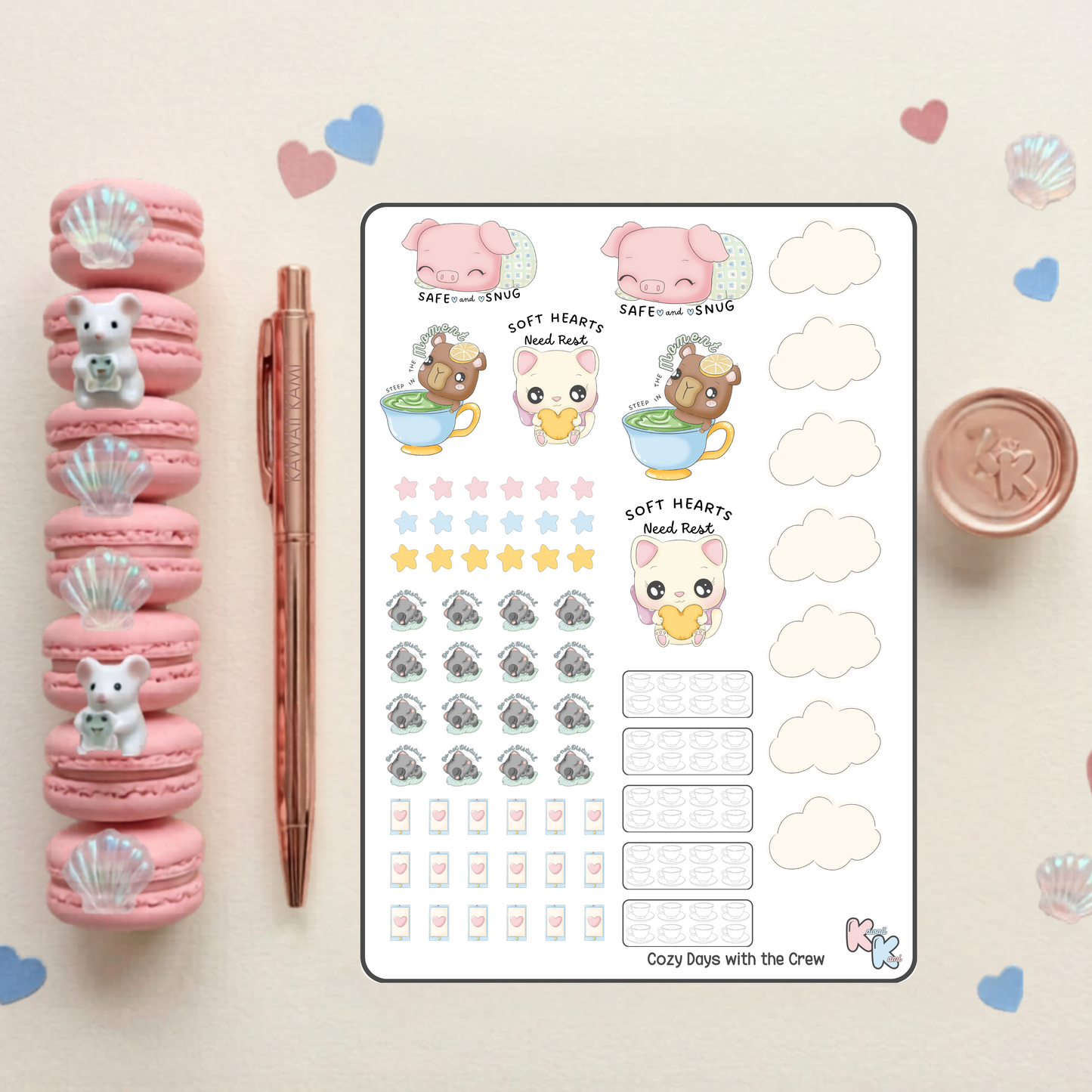 Cozy Days With The Crew Sticker Sheet