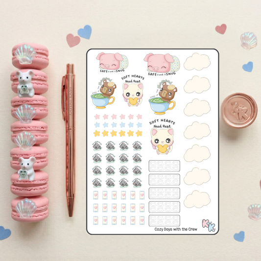 Cozy Days With The Crew Sticker Sheet
