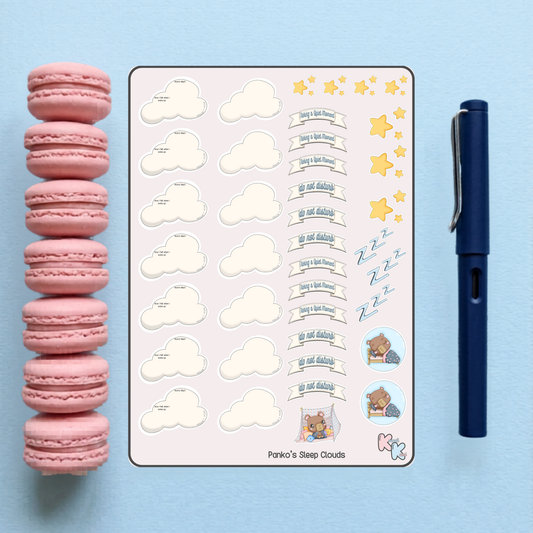 Panko's Sleep Clouds Sticker Sheet