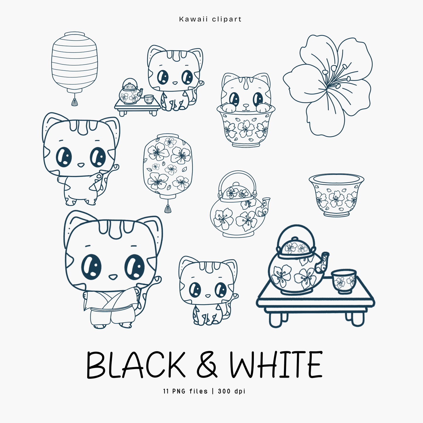 Kawaii Character Neko Cat Clipart Download