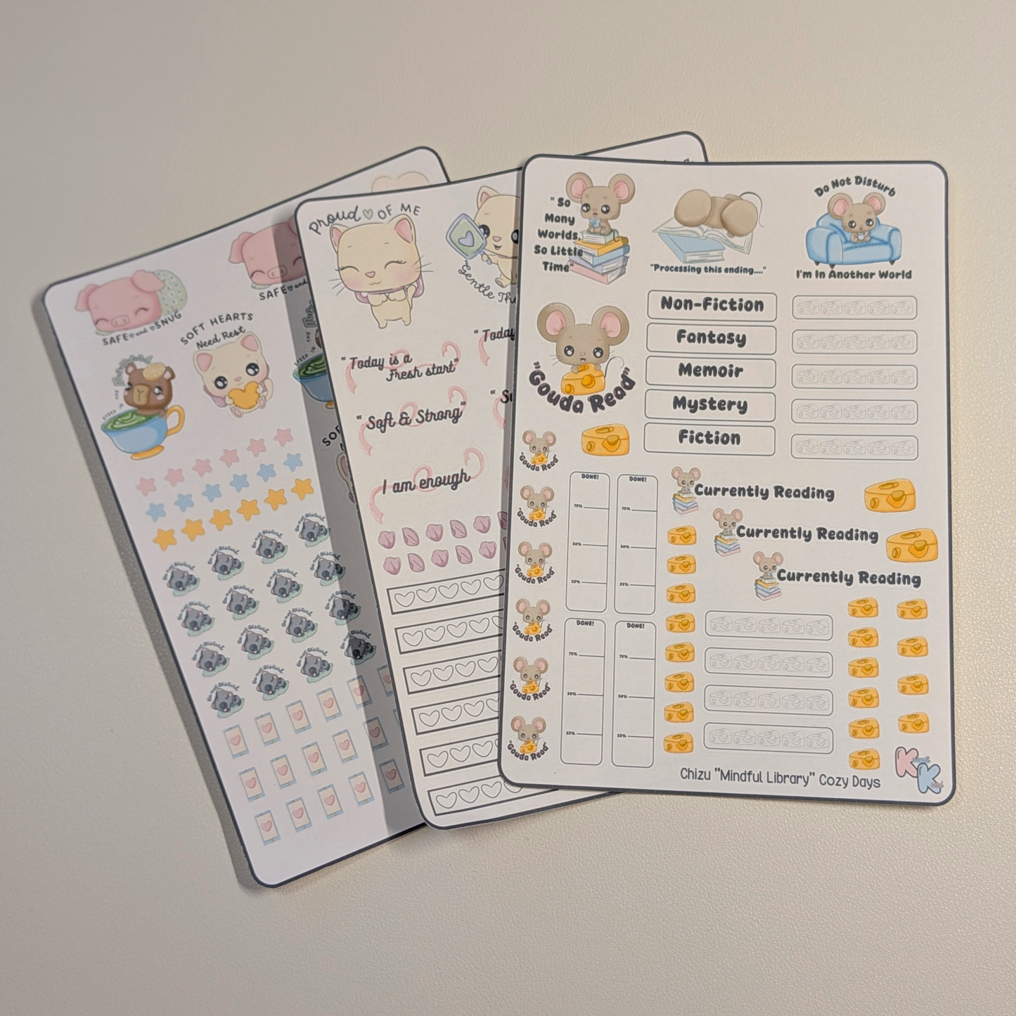 Finding Soft Moments Journal Bundle - Handmade Kawaii Stationery Set