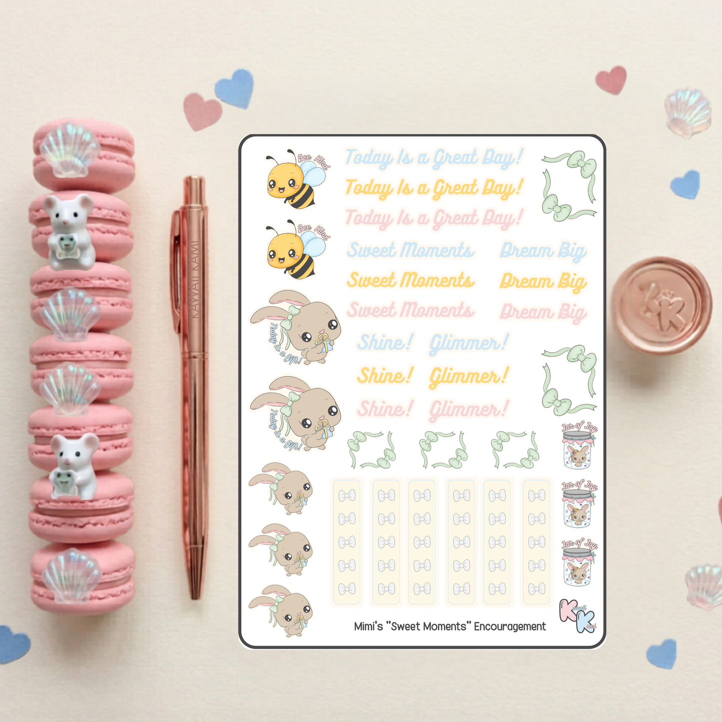 Mimi's Sweet Moment Encouragement Sticker Sheet
