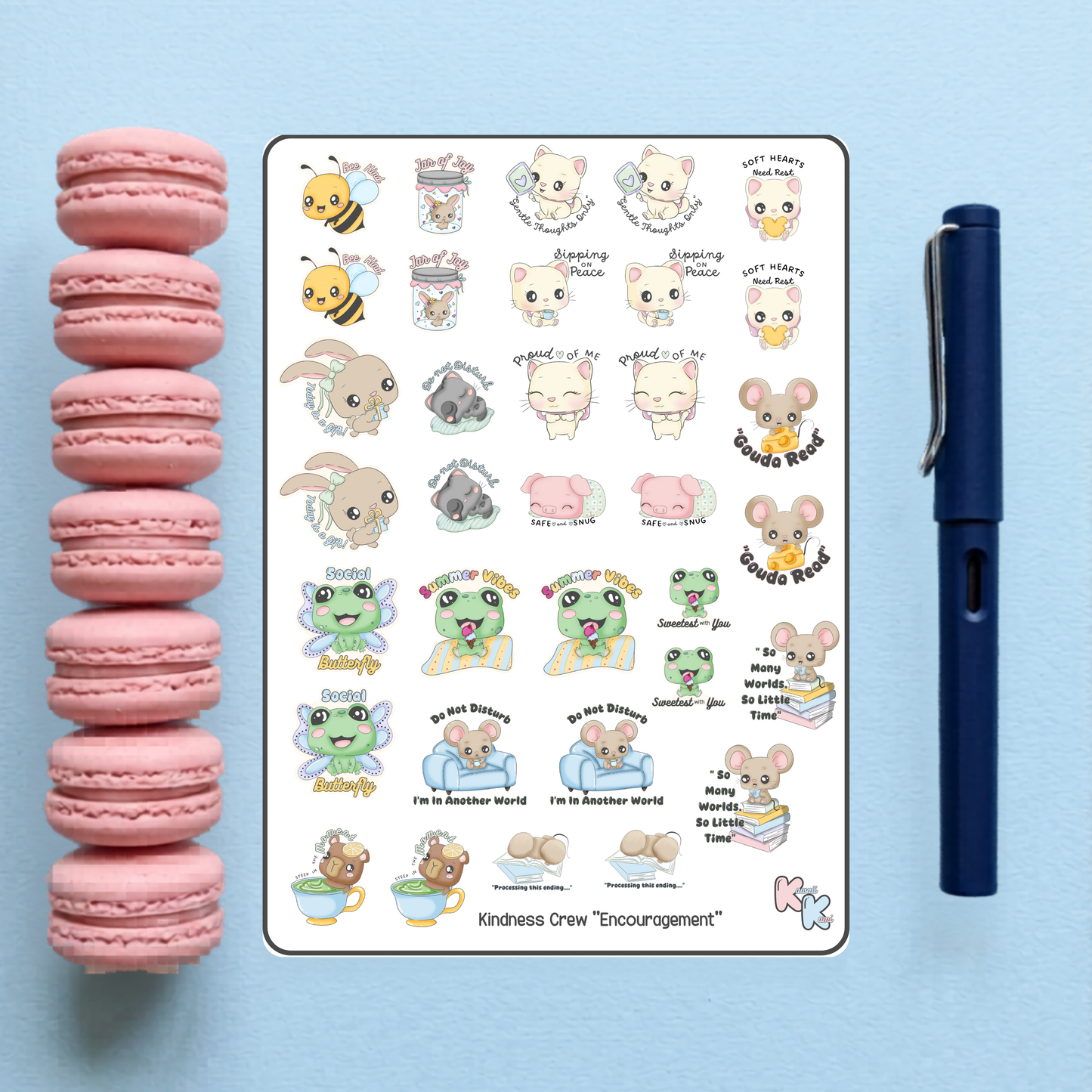 Kindness Crew Encouragement Sticker Sheet