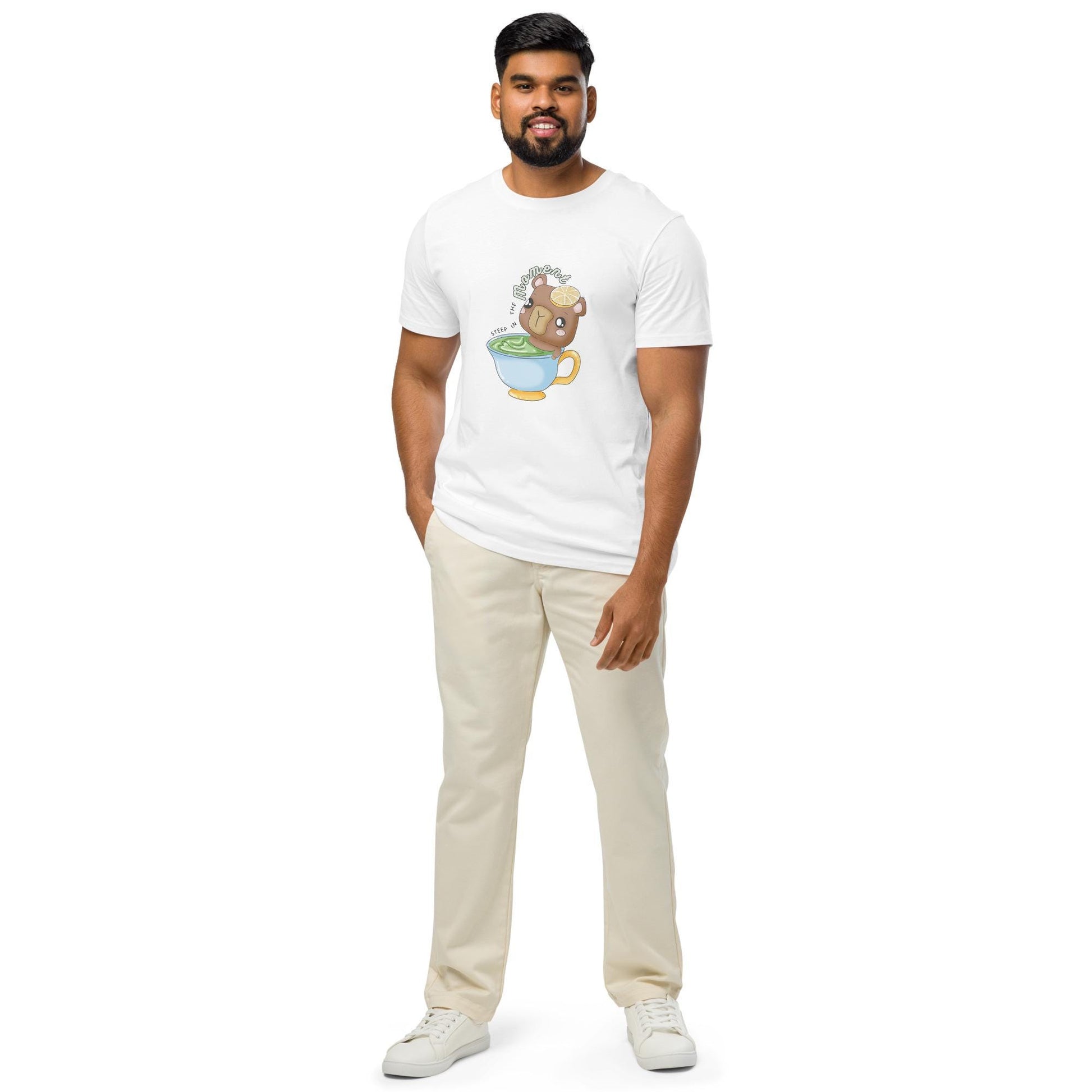 Panko "Steep In the Moment" Kawaii Unisex organic mid-light t-shirt