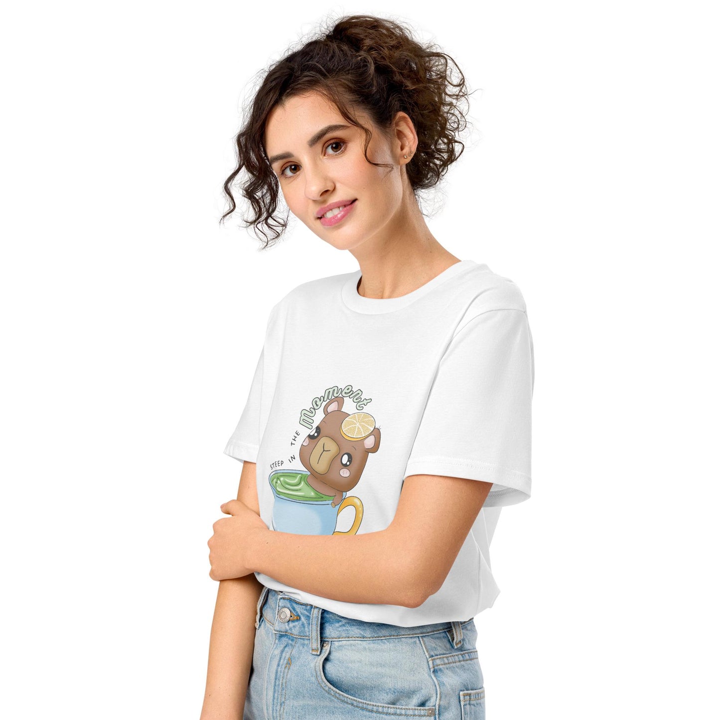 Panko "Steep In the Moment" Kawaii Unisex organic mid-light t-shirt