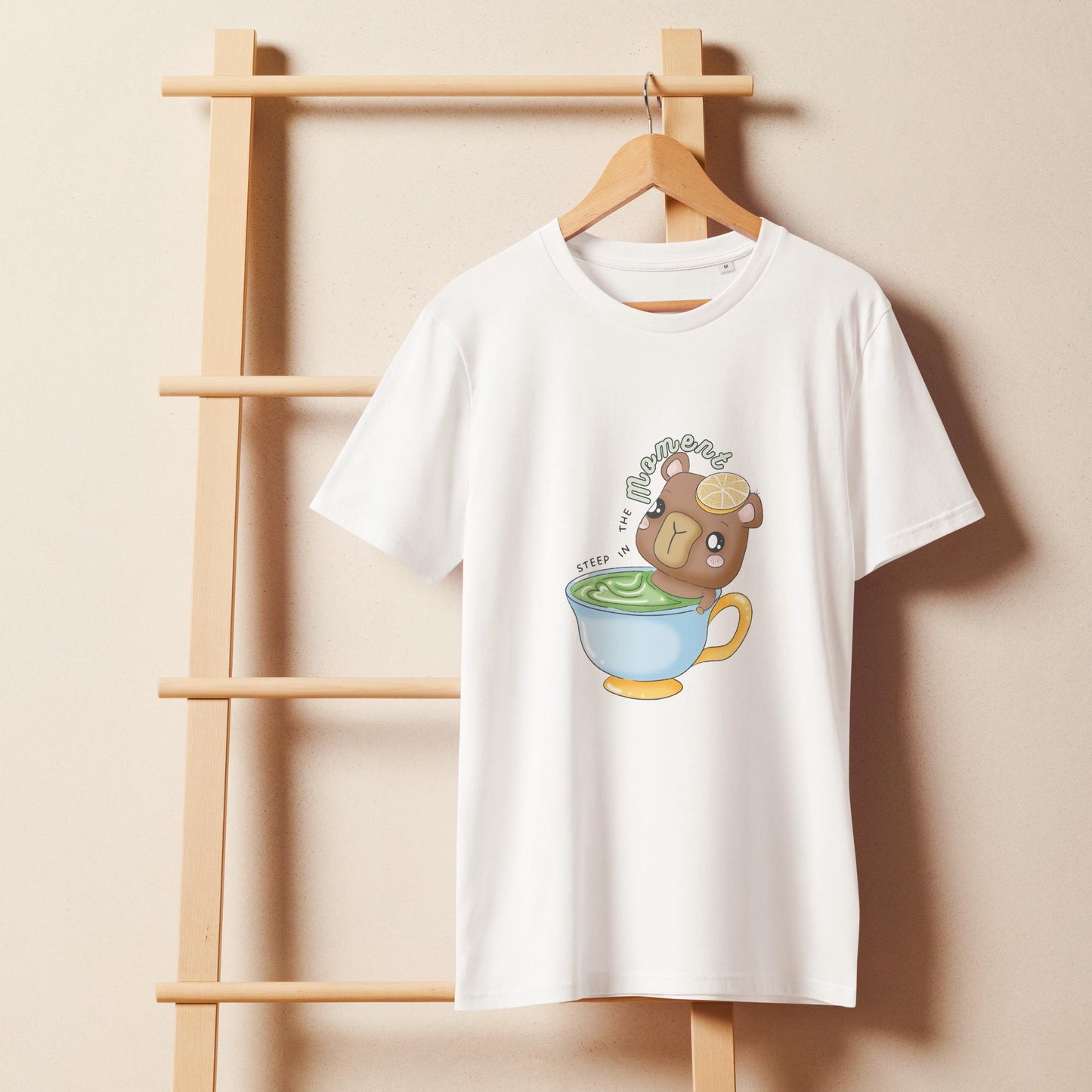 Panko "Steep In the Moment" Kawaii Unisex organic mid-light t-shirt