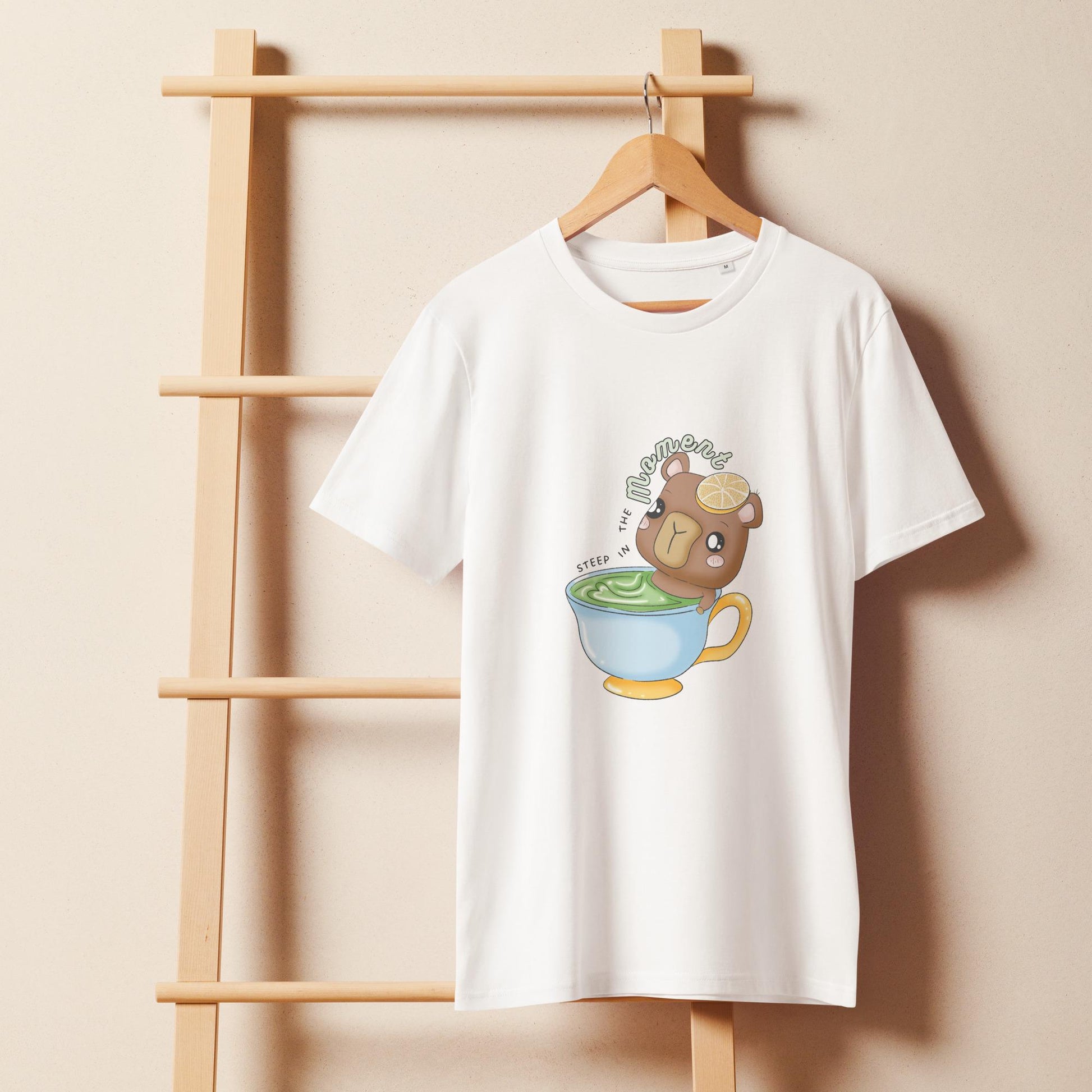 Panko "Steep In the Moment" Kawaii Unisex organic mid-light t-shirt