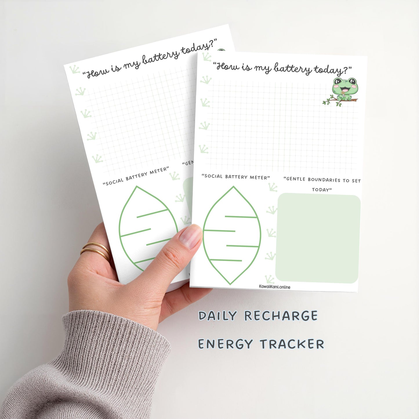 Pippo's Daily Recharge Energy Tracker Kawaii Notepad