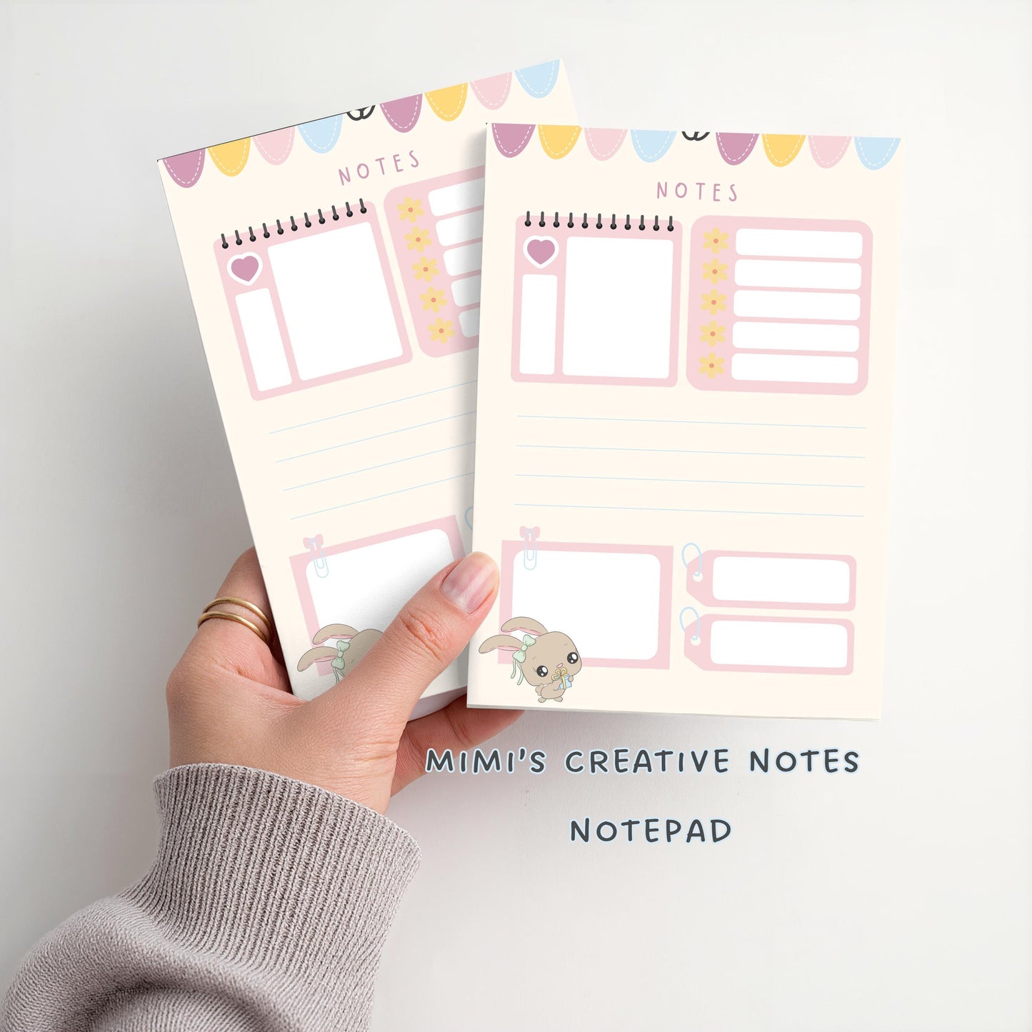 Mimi Kawaii Bunny Creative Notepad