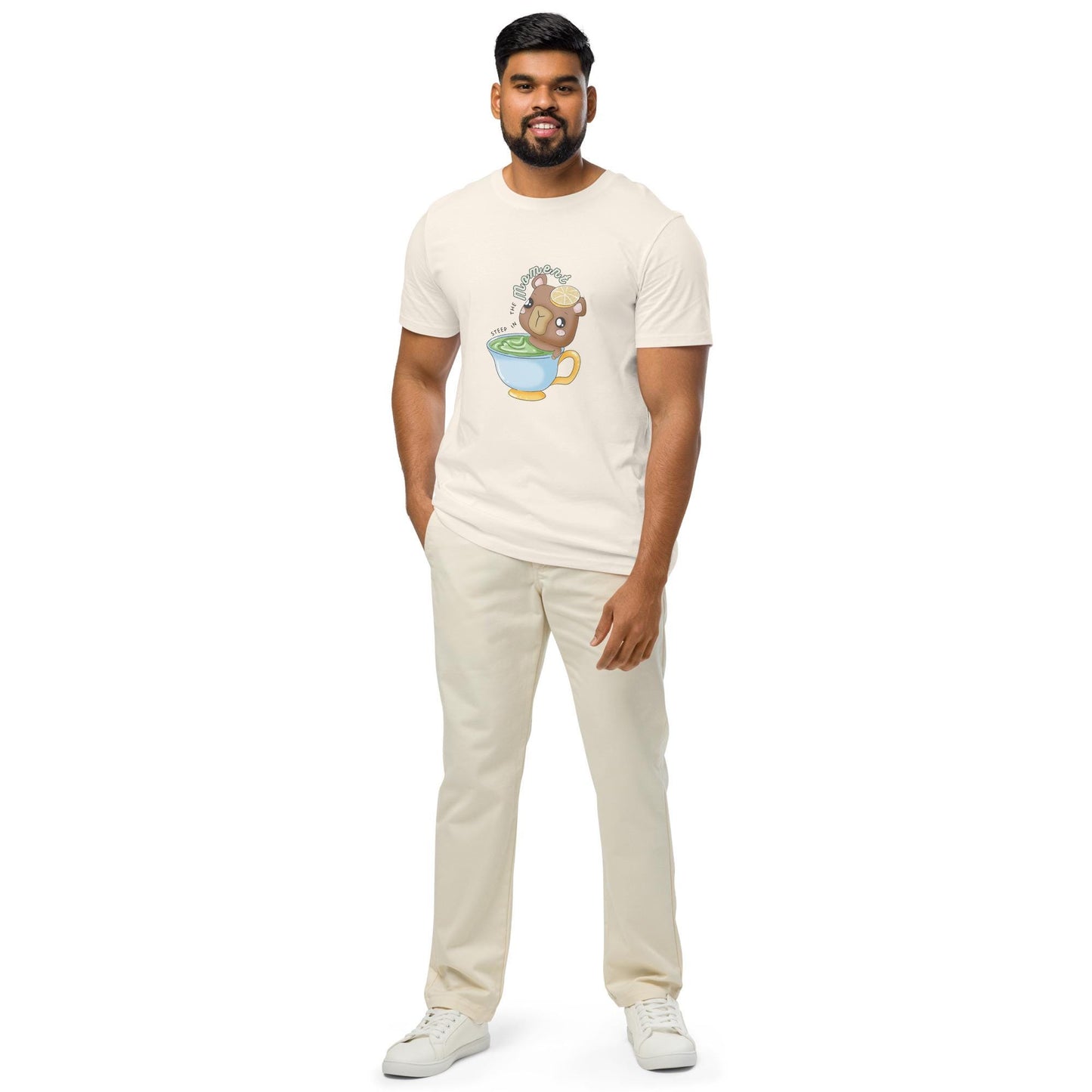 Panko "Steep In the Moment" Kawaii Unisex organic mid-light t-shirt