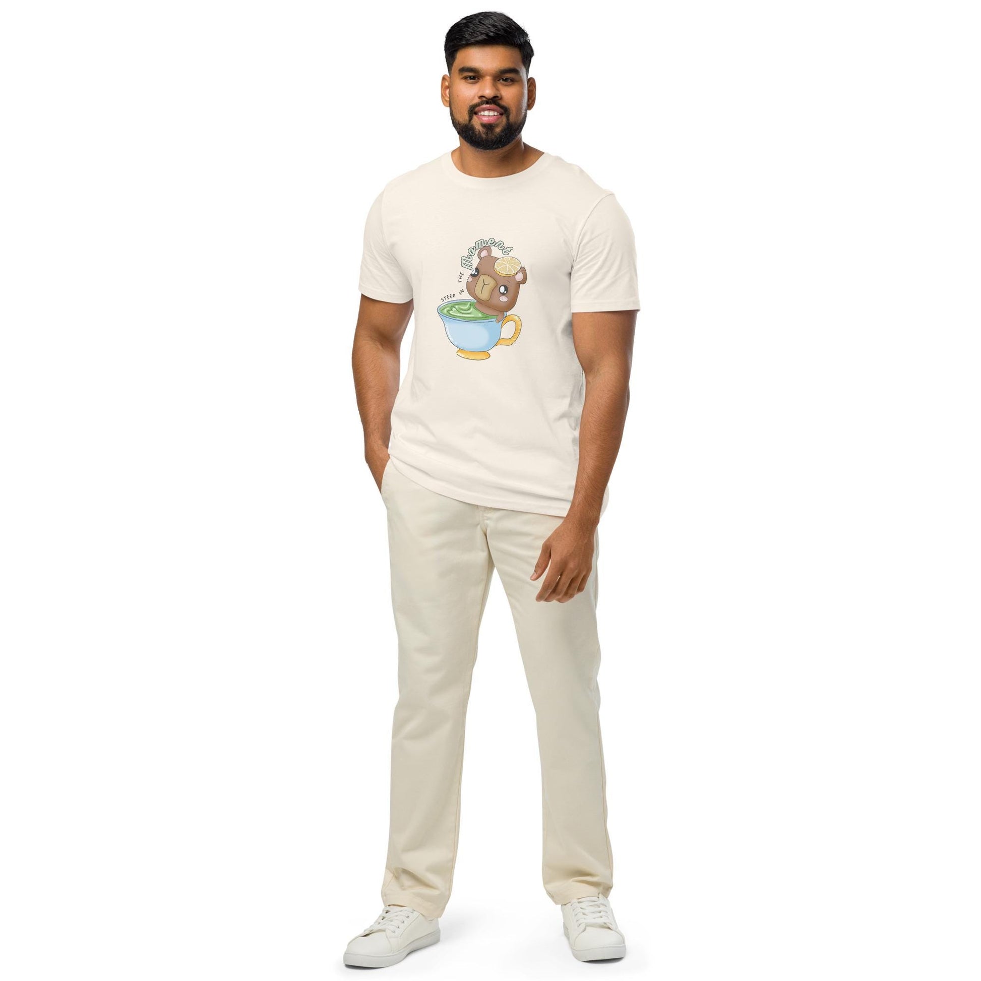 Panko "Steep In the Moment" Kawaii Unisex organic mid-light t-shirt