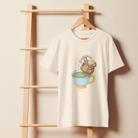 Panko "Steep In the Moment" Kawaii Unisex organic mid-light t-shirt