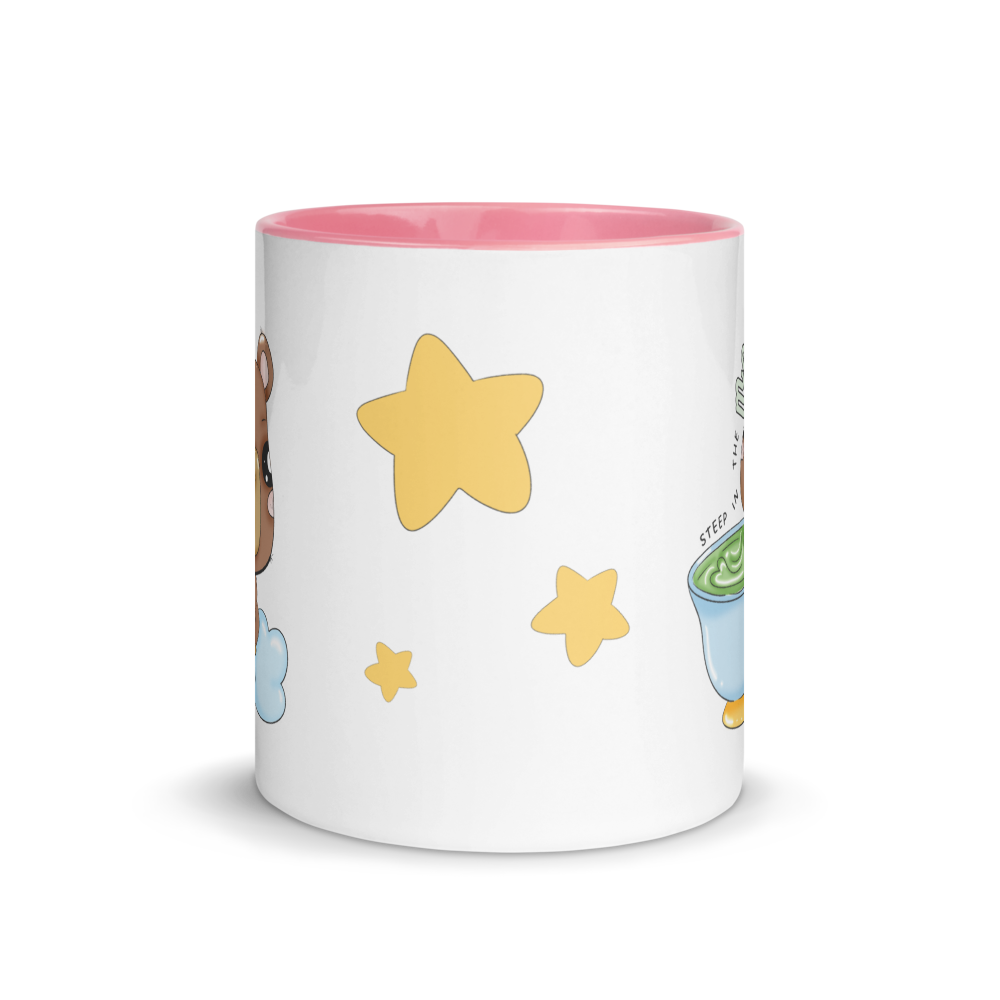 Kawaii Capybara Tea Mug with Color Inside